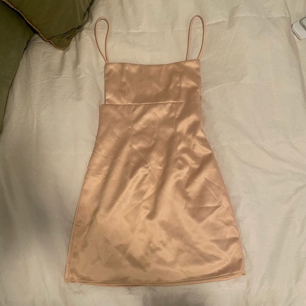Pink mini dress